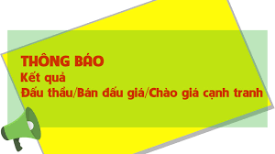 TB 168 Về việc tổ chức xét thầu Dịch vụ sân bóng